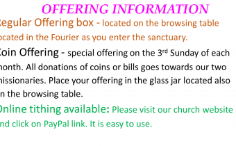OFFERINGS