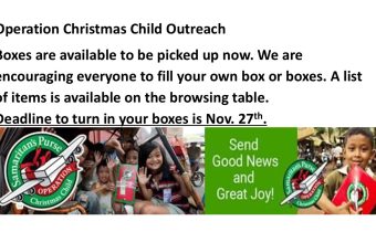 Operation Christmas Shoe Boxes